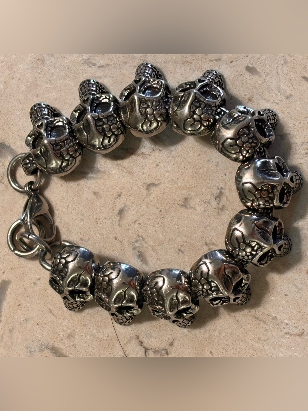 Silver Skull Bracelet